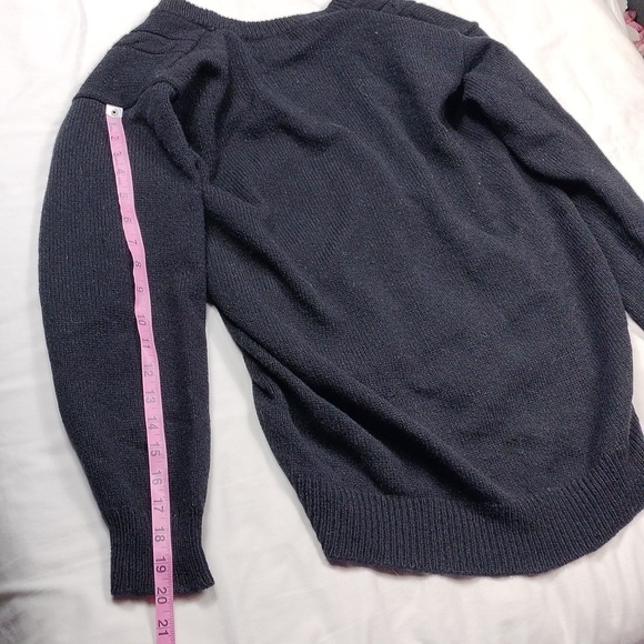 The Lodge Womens Cardigan Sweater 100% Wool Size Large - Picture 10 of 11